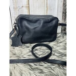 MAP Black Leather Small Purse /‎ Cross Body Bag